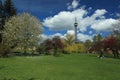 Petrin in spring in Prague