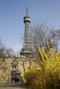 Petrin tower. Prague Royalty Free Stock Photo