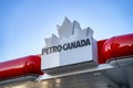 Petro Canada gas station in Toronto Downtown. Petro-Canada is a retail and wholesale marketing brand subsidiary of Suncor Energy. Royalty Free Stock Photo