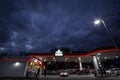 Petro-Canada logo in front of one of their gas stations in Canada. Royalty Free Stock Photo