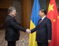 Petro Poroshenko and Xi Jinping