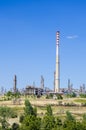 Petrochemical industrial chimney Royalty Free Stock Photo