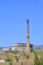 Petrochemical industrial rafinery chimney Royalty Free Stock Photo