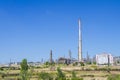 Petrochemical industrial rafinery chimney Royalty Free Stock Photo