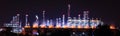 Petrochemical oil refinery Royalty Free Stock Photo