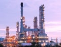 Petrochemical oil refinery plant