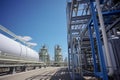 Petrochemical Plant under Blue Skies