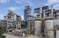 Petrochemical plant wit blue sky Royalty Free Stock Photo