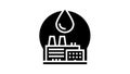 petrochemicals industrial chemical factory glyph icon animation