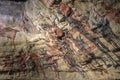 Petroglyph cave painting reproduction in Mexico Royalty Free Stock Photo