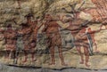 Petroglyph cave painting reproduction in Mexico Royalty Free Stock Photo