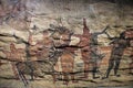 Petroglyph cave painting reproduction in Mexico