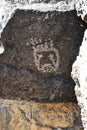 Petroglyph of a Native American