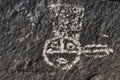 Petroglyph of a Native American