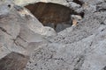 Petroglyph near cave