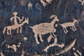 Petroglyph on Rock Royalty Free Stock Photo