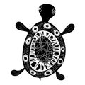 Petroglyphic Turtle Royalty Free Stock Photo