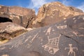 Petroglyphs of Anasazi Canyon Royalty Free Stock Photo