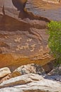 Petroglyphs at Arches National Park Royalty Free Stock Photo