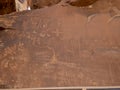 Petroglyphs on Atlatl Rock in Valley of Fire