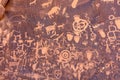 Petroglyphs at Newspaper Rock State Historic Monument in Utah