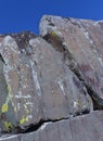 Petroglyphs of Kalbak-Tash in Altai, Siberia Royalty Free Stock Photo