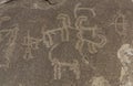 Petroglyphs at Langar Man and Ibex