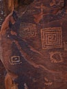 Petroglyphs at Wet Beaver Creek, Arizona Royalty Free Stock Photo