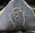 The petroglyphs of Miculla or San Francisco de Cuculla, located in the department of Tacna Peru.