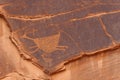 Petroglyphs in Monument Valley