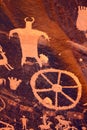 Petroglyphs on Newspaper Rock Royalty Free Stock Photo