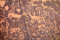 Petroglyphs at Newspaper State Historic Monument in Utah Un