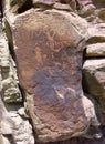 Petroglyphs at Nine Mile Canyon, Utah Royalty Free Stock Photo