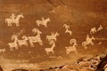 Petroglyphs (rock art) Royalty Free Stock Photo