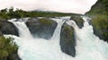 Petrohue waterfalls in Chile, Patagonia Royalty Free Stock Photo