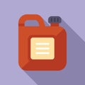 Petrol canister icon flat vector. Fuel oil Royalty Free Stock Photo