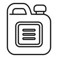 Petrol canister icon outline vector. Fuel oil Royalty Free Stock Photo
