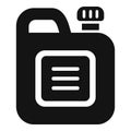 Petrol canister icon simple vector. Fuel oil Royalty Free Stock Photo