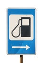 Petrol filling station sign. Royalty Free Stock Photo