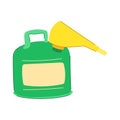 petrol fuel can metal cartoon vector illustration Royalty Free Stock Photo