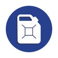 petrol fuel canister icon in badge style. One of Car repair collection icon can be used for UI, UX Royalty Free Stock Photo