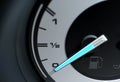 Petrol Gage Empty Blue Needle Empty