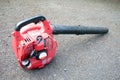 A petrol leaf blower Royalty Free Stock Photo