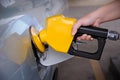 Petrol pump filling Royalty Free Stock Photo