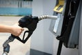 Petrol pump filling Royalty Free Stock Photo