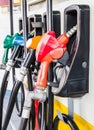 Petrol pump filling Royalty Free Stock Photo