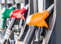 Petrol pump filling Royalty Free Stock Photo