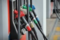 Petrol pump filling Royalty Free Stock Photo