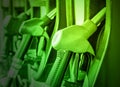 Petrol pump filling Royalty Free Stock Photo
