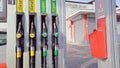 Petrol Pump Filling Nozzles, Gas Station Gasoline Italy Royalty Free Stock Photo